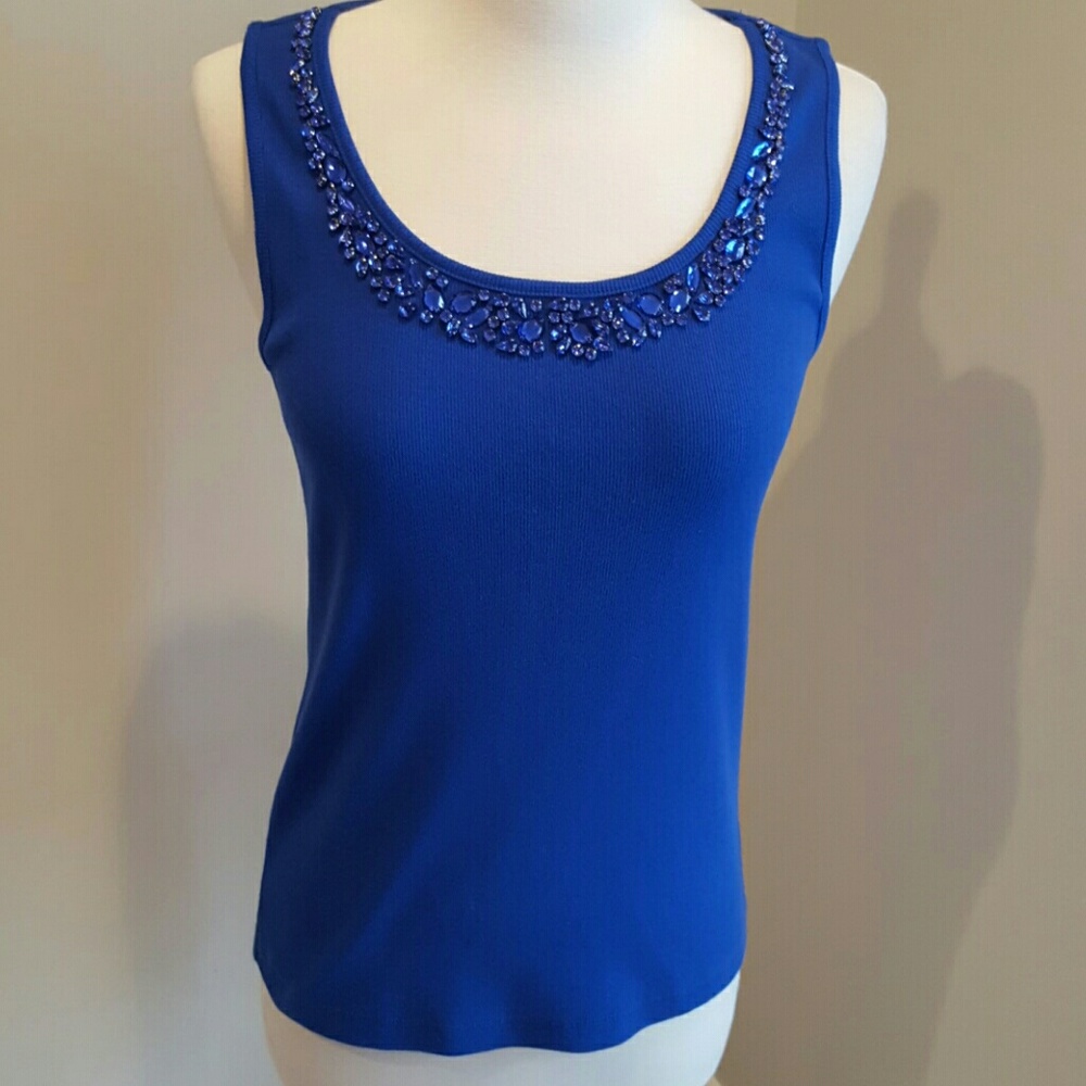 Chico's rhinestone embellished tank